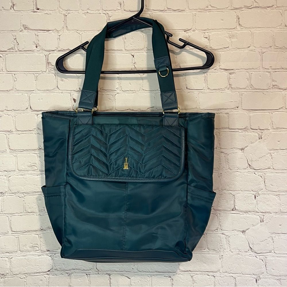 Isaac Mizrahi Nylon Bags Teal travel Bag